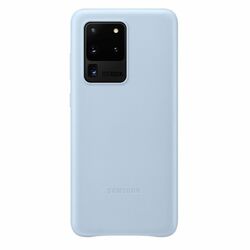 Zadný kryt Leather Cover pre Samsung S20 Ultra, modrá - OPENBOX (Rozbalený tovar s plnou zárukou) na pgs.sk