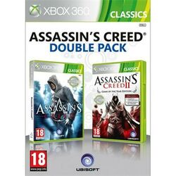 Assassin’s Creed + Assassin’s Creed 2 (Game of the Year Edition) (Double Pack)- XBOX 360- BAZÁR (použitý tovar) na pgs.sk