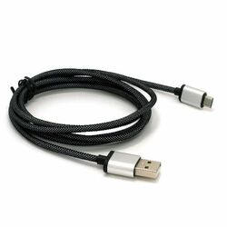 Dátový a nabíjací kábel s Micro USB konektorom, dĺžka 1 meter, Silver na pgs.sk