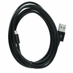 Dátový kábel pre mobily a tablety s USB C konektorom - dĺžka 3 metre, Black na pgs.sk