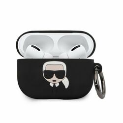 Karl Lagerfeld silikónový obal pre Apple AirPods Pro (KLACAPSILGLBK), Black na pgs.sk