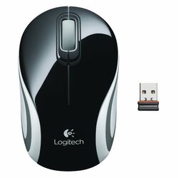 Kancelárska myš Logitech bezdrôtová Mini M187, čierna na pgs.sk