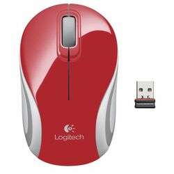 Kancelárska myš Logitech Wireless Mini Mouse M187, red na pgs.sk