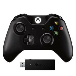Microsoft Xbox One S Wireless Controller, black + Microsoft Xbox One Wireless Adapter for Windows na pgs.sk