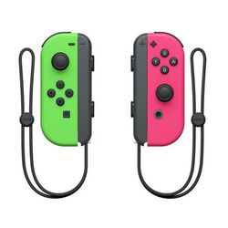 Ovládače Nintendo Joy-Con, neónová zelená / neónová ružová na pgs.sk