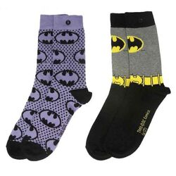 Ponožky DC Comic Batman Purple 37/41 (2-Pack) na pgs.sk