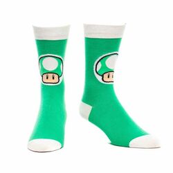 Ponožky Nintendo - Mushroom, Green 39/42 na pgs.sk