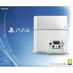 Sony PlayStation 4 500GB, glacier white - BAZÁR (použitý tovar , zmluvná záruka 12 mesiacov) na pgs.sk