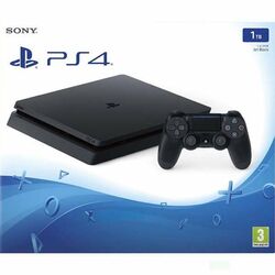 Sony PlayStation 4 Slim 1TB, jet black - Použitý tovar, zmluvná záruka 12 mesiacov na pgs.sk