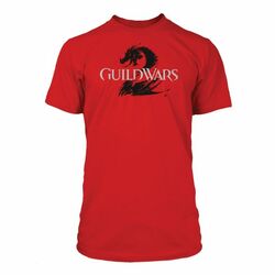 Tričko Guild Wars 2: Logo Black on Red XL na pgs.sk