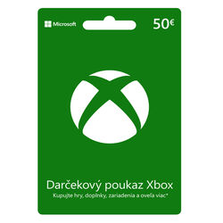Xbox Store 50€ - elektronická peňaženka na pgs.sk