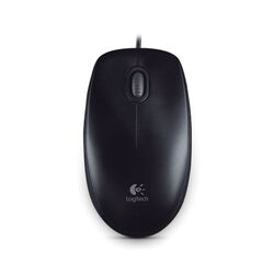 Logitech B100 - káblová optická myš, USB - čierna