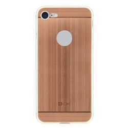 Puzdro 4-OK TPU Metal Case Pre iPhone 7, ružovo-zlatá