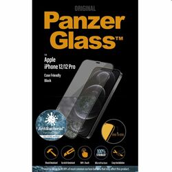 Ochranné temperované sklo PanzerGlass Case Friendly pre Apple iPhone 12, 12 Pro, čierna foto