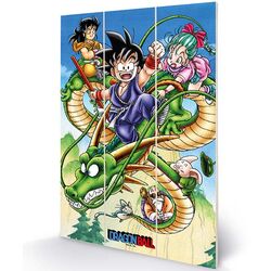 Obraz Wood Print Soaring Through The Sky (Dragon Ball)