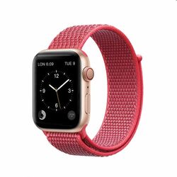 Nylonový remienok COTEetCI Magic Tape pre Apple Watch 38/40/41mm, ružový na pgs.sk