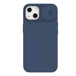 Nillkin CamShield Silky Magnetic zadný silikonový kryt pre iPhone 13, modré