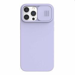 Nillkin CamShield Silky Magnetic zadný silikonový kryt pre iPhone 13 Pro Max, fialové