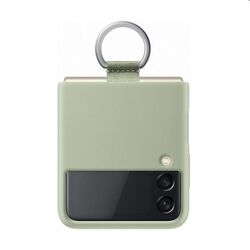 Puzdro Silicone Cover s držiakom na prst pre Samsung Galaxy Z Flip3, olive