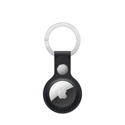 Kožené puzdro na kľúče pre Apple AirTag, polnočná