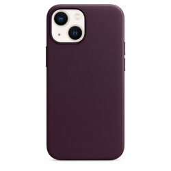 Apple iPhone 13 mini Leather Case with MagSafe, dark cherry