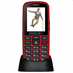 Evolveo EasyPhone EG, nabíjací stojan, červený