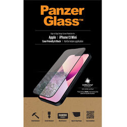 Ochranné temperované sklo PanzerGlass Case Friendly pre Apple iPhone 13 Mini, čierna foto