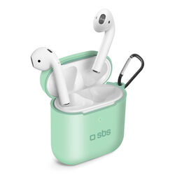 SBS Silikónové puzdro pre Apple AirPods 1/2, zelené