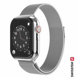 Swissten Milanese Loop remienok pre Apple Watch 42-44, strieborná | pgs.sk