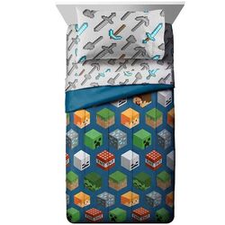 Obliečky Isometric Characters Single (Minecraft)