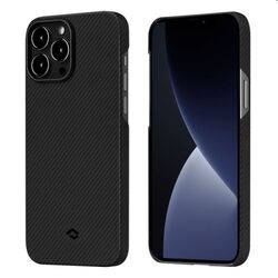 Zadný kryt Pitaka Air z aramidových vlákien pre iPhone 13 Pro Max, čierna/šedá