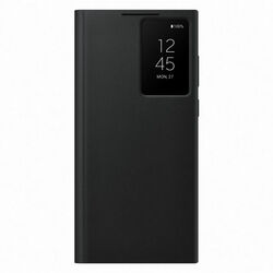Puzdro Clear View Cover pre Samsung Galaxy S22 Ultra, black