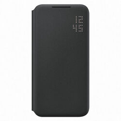 Knižkové puzdro LED View Cover pre Samsung Galaxy S22, čierna