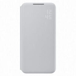 Knižkové puzdro LED View Cover pre Samsung Galaxy S22 Plus, svetlo-sivá