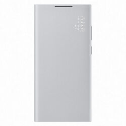 Puzdro LED View Cover pre Samsung Galaxy S22 Ultra, light gray