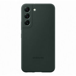 Puzdro Silicone Cover pre Samsung Galaxy S22, dark green