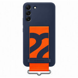 Puzdro Silicone Strap Cover pre Samsung Galaxy S22 Plus, navy