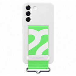 Puzdro Silicone Strap Cover pre Samsung Galaxy S22, white