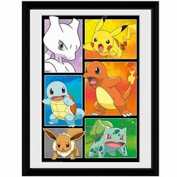Zarámovaný plagát Comic Panel (Pokémon)