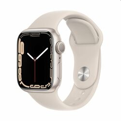 Apple Watch Series 7 GPS (41mm), starlight, Trieda C - použité, záruka 12 mesiacov