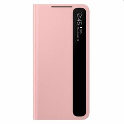 Puzdro Clear View Cover pre Samsung Galaxy S21 Plus - G996B, pink (EF-ZG996C) - OPENBOX (Rozbalený tovar s plnou zárukou)