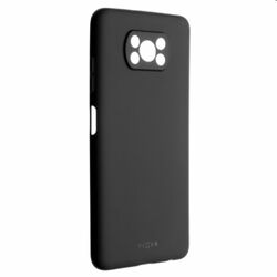 Zadný pogumovaný kryt FIXED Story pre Xiaomi Poco X3/X3 Pro, čierna