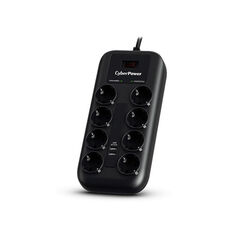 CyberPower P0820SUF0-FR, prepäťová ochrana, 8x FR zásuvka, čierna