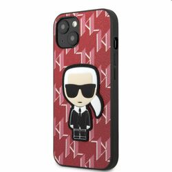 Zadný kryt Karl Lagerfeld Monogram Ikonik pre Apple iPhone 13, červená