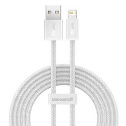 Baseus nabíjací dátový kábel USB/Lightning 2 m, biely | pgs.sk