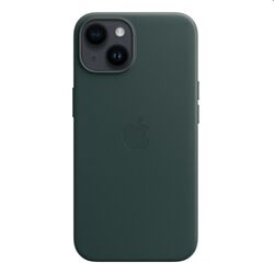Kožený zadný kryt Apple iPhone 14 s MagSafe, píniovo zelená