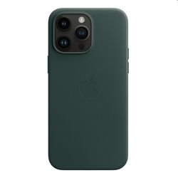 Kožený zadný kryt pre Apple iPhone 14 Pro Max s MagSafe, píniovo zelená