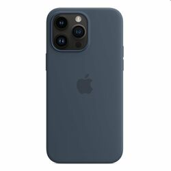 Silikónový zadný kryt pre Apple iPhone 14 Pro Max s MagSafe, búrkovo modrá
