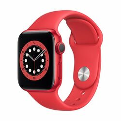 Apple Watch Series 6 GPS, 44mm, Aluminium Case with PRODUCT(RED) Sport Band, Trieda B - použité, záruka 12 mesiacov