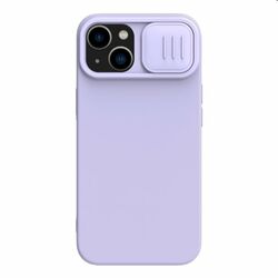 Zadný silikónový kryt Nillkin CamShield Silky pre Apple iPhone 14 Plus, fialová